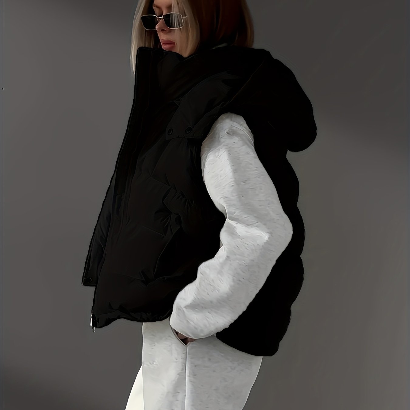 CYC Ärmellose Weste mit Reißverschluss