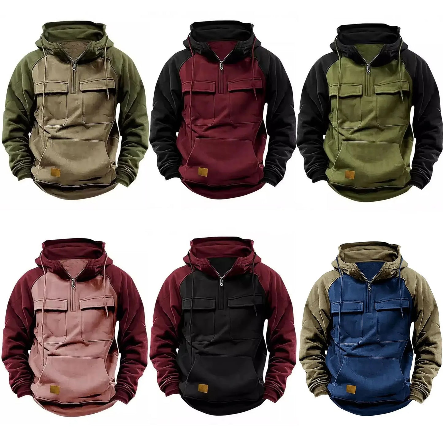 CYC Retro-Colorblock-Hoodie