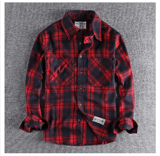 Vintage Plaid Flannel Shirt - Cafe y Calle