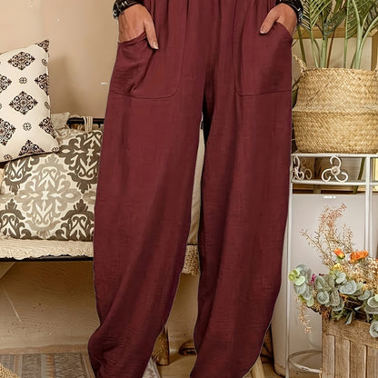 CYC – Lockere Hose aus Leinenmischung