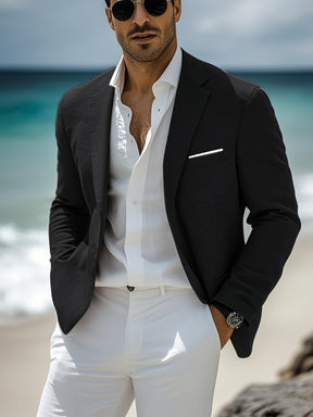 Polyester Blazer - Cafe y Calle