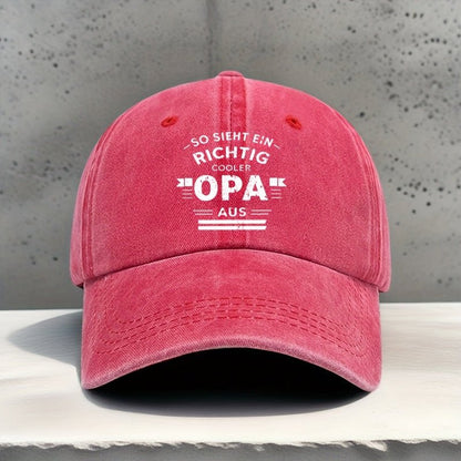 OPA Geometric Letter Print Baseball Cap - Cafe y Calle