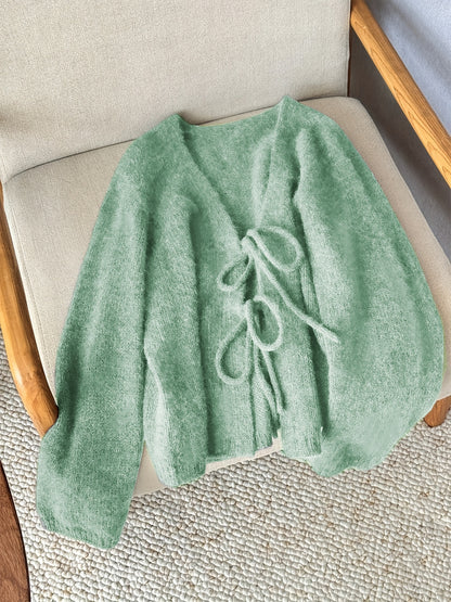 CYC Eleganter Cardigan mit V-Ausschnitt und Krawatte