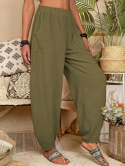 CYC – Lockere Hose aus Leinenmischung