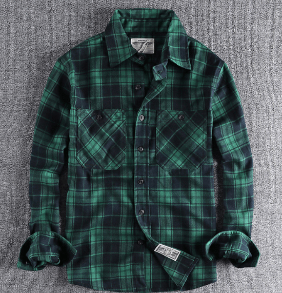 Vintage Plaid Flannel Shirt - Cafe y Calle