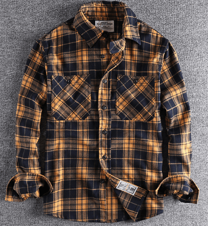Vintage Plaid Flannel Shirt - Cafe y Calle