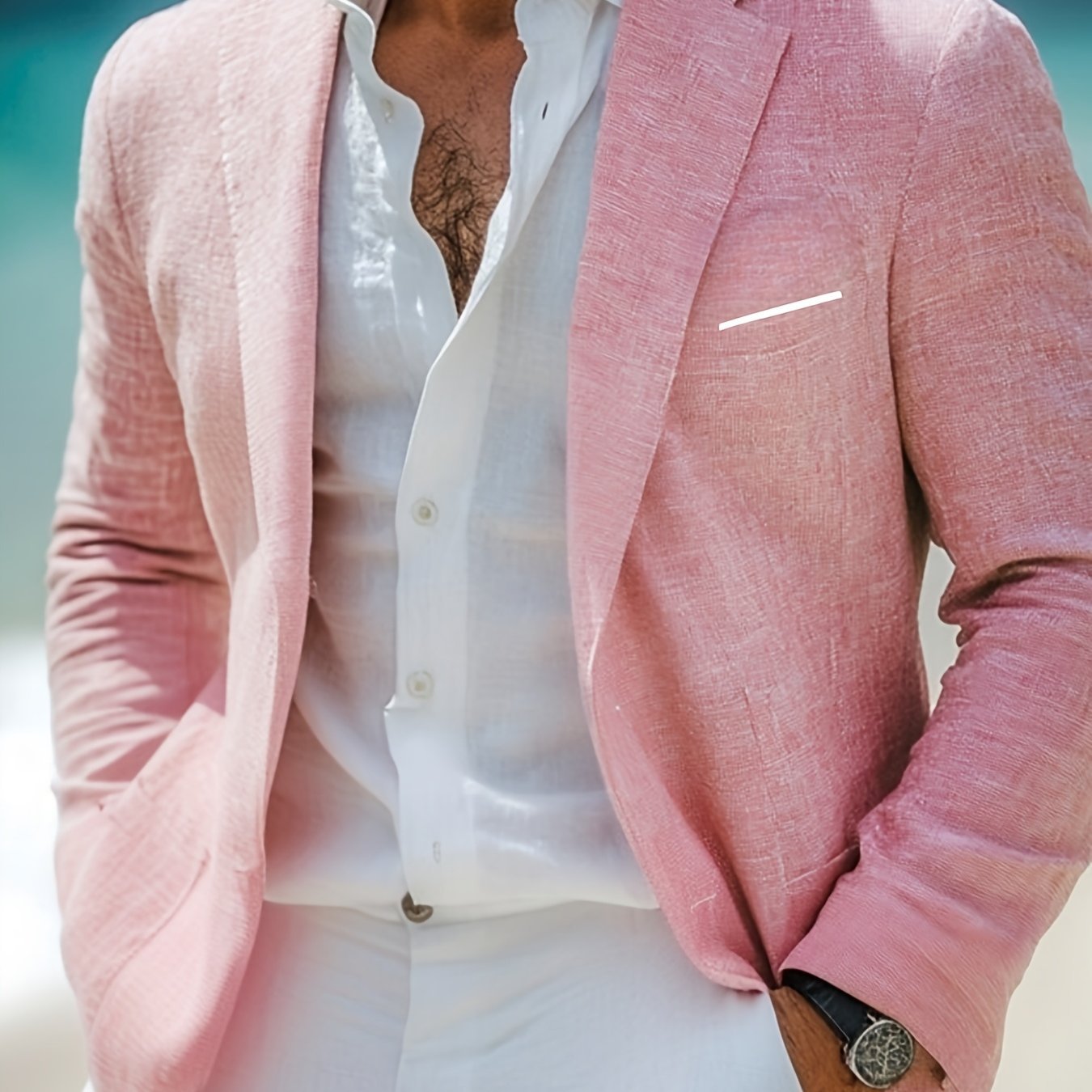 Polyester Blazer - Cafe y Calle