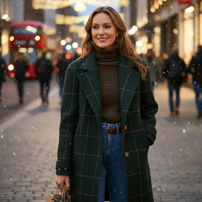 CYC™ Cambridge Wollmantel mit Karomuster