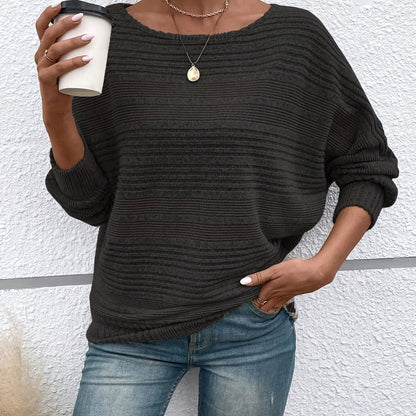 CYC Strickoberteil mit Rundhalsausschnitt und langen Ärmeln