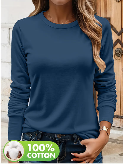 CYC Langärmliges T-Shirt aus schwerer Baumwolle