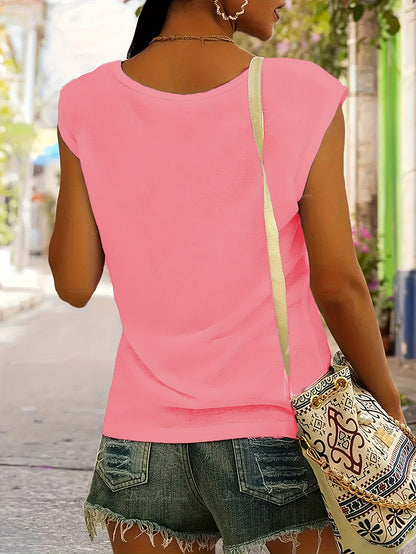 CYC Lässiges T-Shirt mit V-Ausschnitt