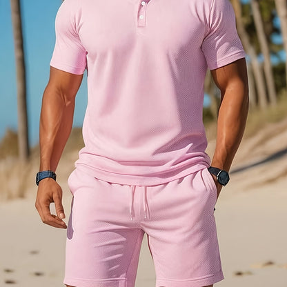 Casual Polo and Shorts Set - Cafe y Calle