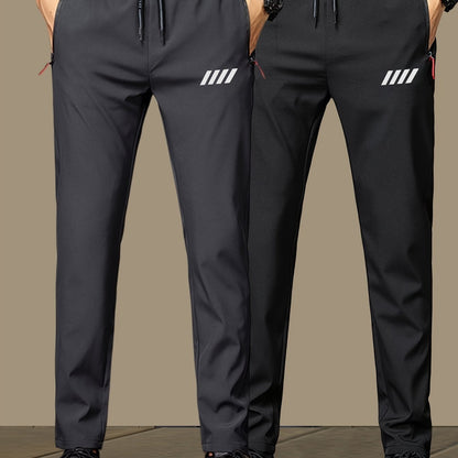 2 - Pack Lightweight Athletic Jogger Pants - Cafe y Calle