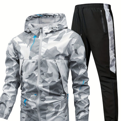 CCYC – Set aus Kapuzenjacke & Jogginghose im Camouflage-Look