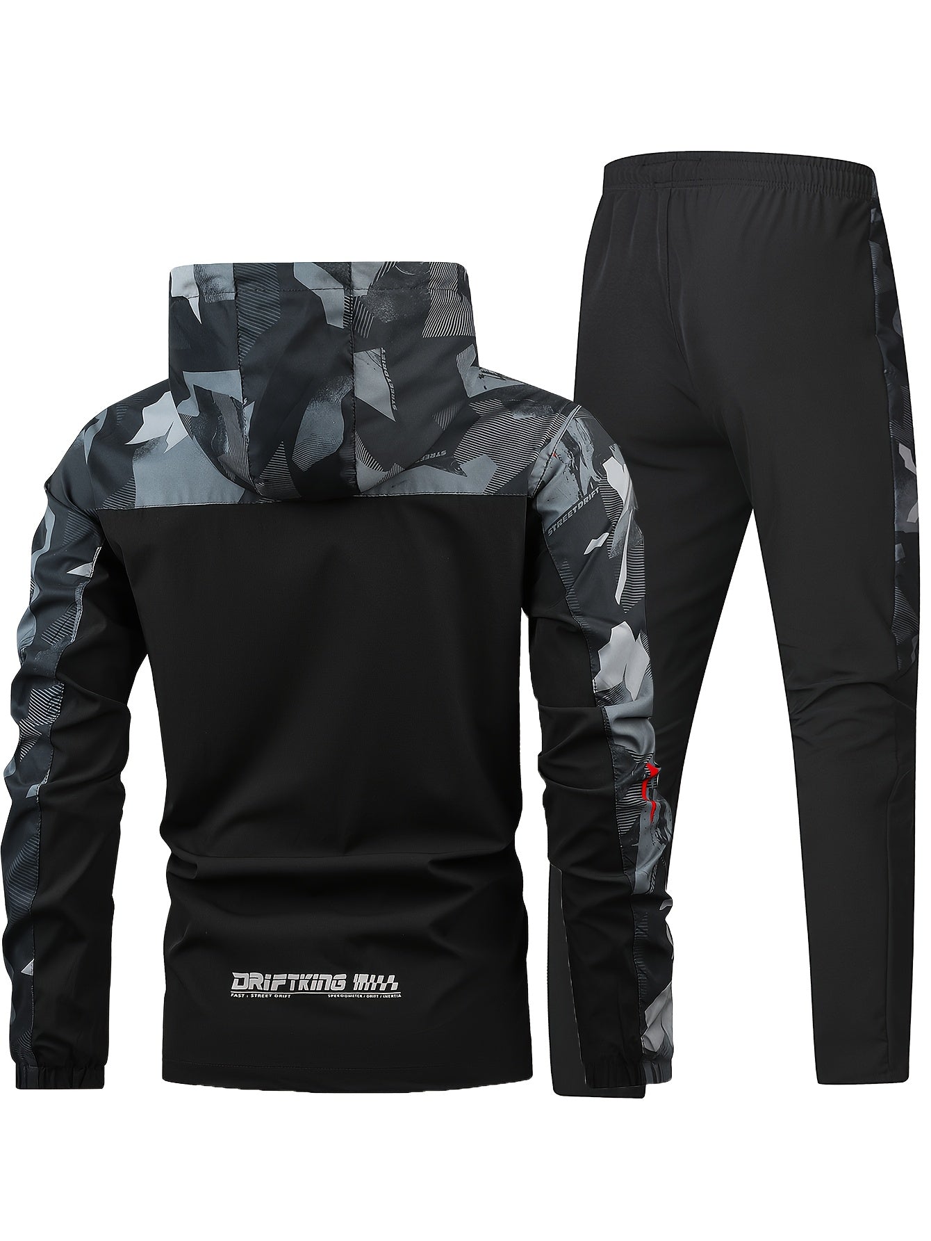 CCYC – Set aus Kapuzenjacke & Jogginghose im Camouflage-Look