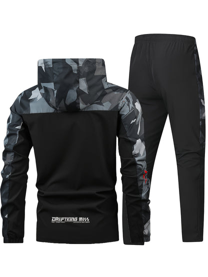 CCYC – Set aus Kapuzenjacke & Jogginghose im Camouflage-Look