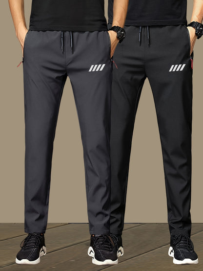 2 - Pack Lightweight Athletic Jogger Pants - Cafe y Calle