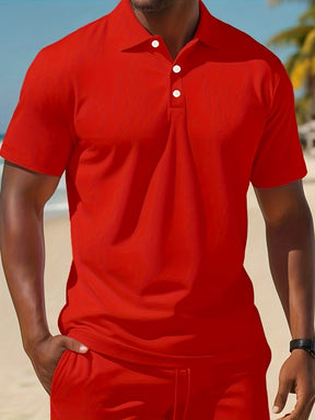 Casual Polo and Shorts Set - Cafe y Calle