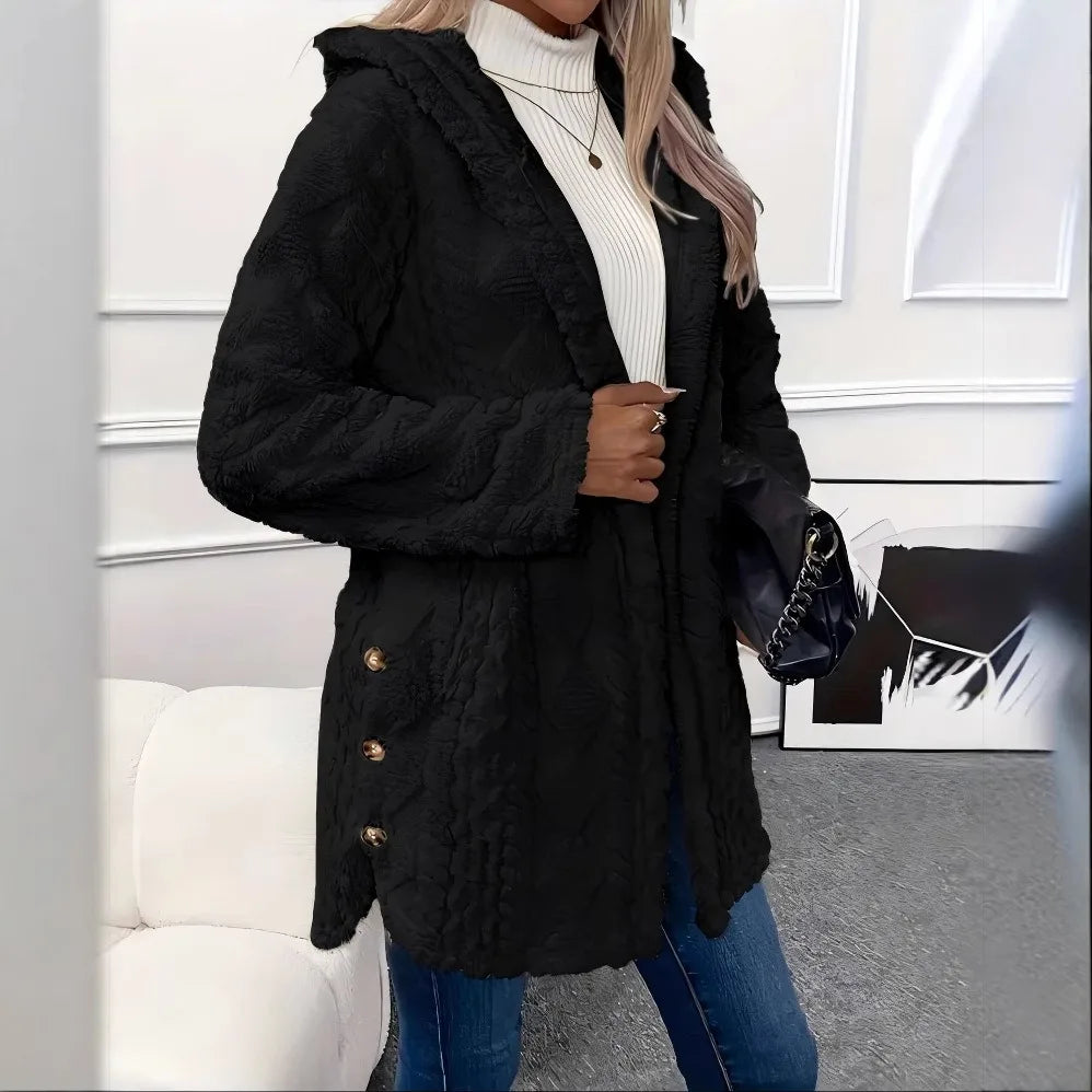 CYC Plüsch-Kapuzenjacke