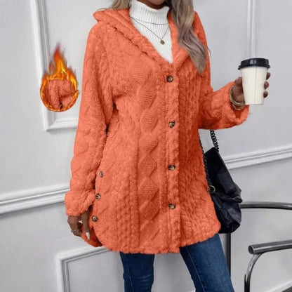 CYC Plüsch-Kapuzenjacke