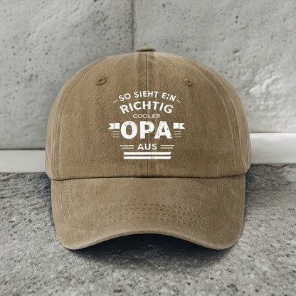 OPA Geometric Letter Print Baseball Cap - Cafe y Calle