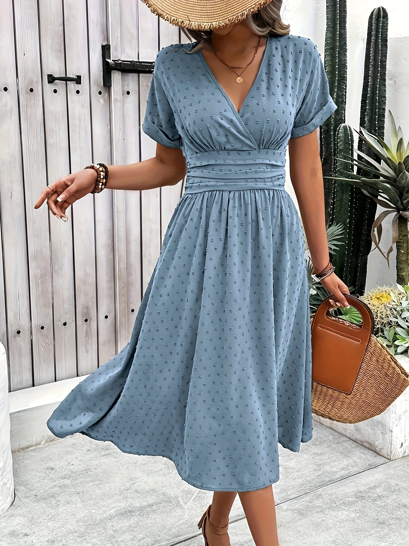 CYC Midikleid mit V-Ausschnitt