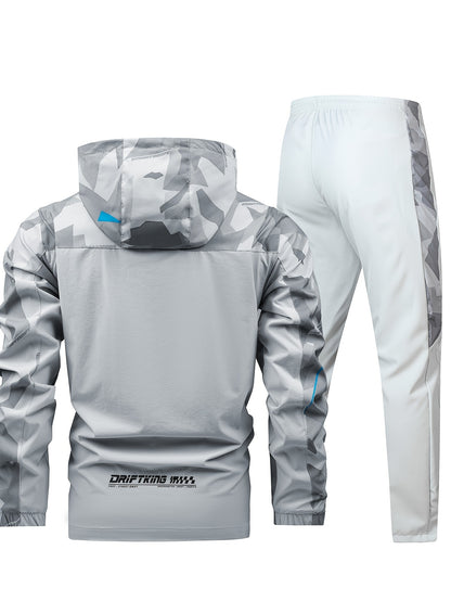 CCYC – Set aus Kapuzenjacke & Jogginghose im Camouflage-Look