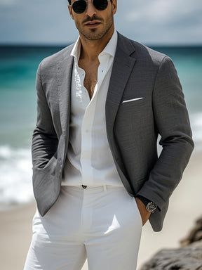 Polyester Blazer - Cafe y Calle