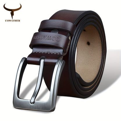 COWATHER Men's Premium Leather Belt - Cafe y Calle