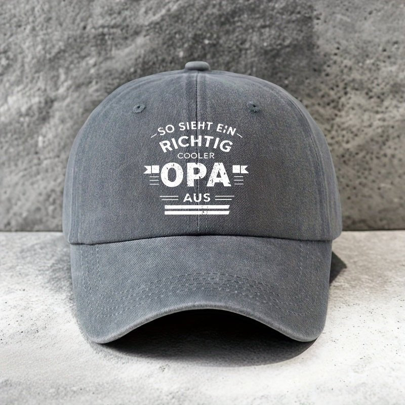 OPA Geometric Letter Print Baseball Cap - Cafe y Calle