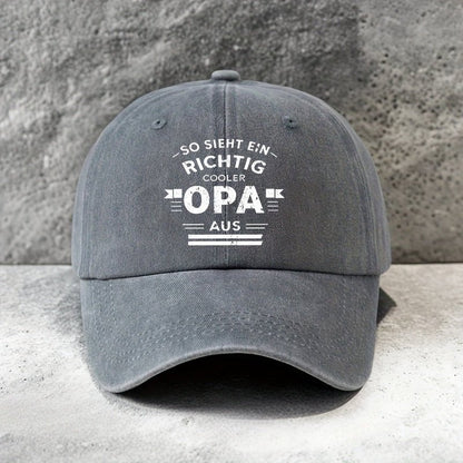 OPA Geometric Letter Print Baseball Cap - Cafe y Calle