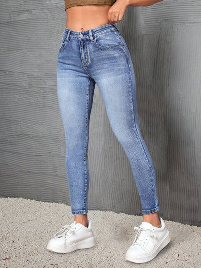 CYC Stretch-Jeans mit hoher Taille