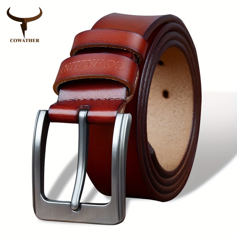 COWATHER Men's Premium Leather Belt - Cafe y Calle
