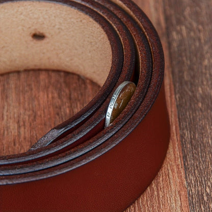 COWATHER Men's Premium Leather Belt - Cafe y Calle