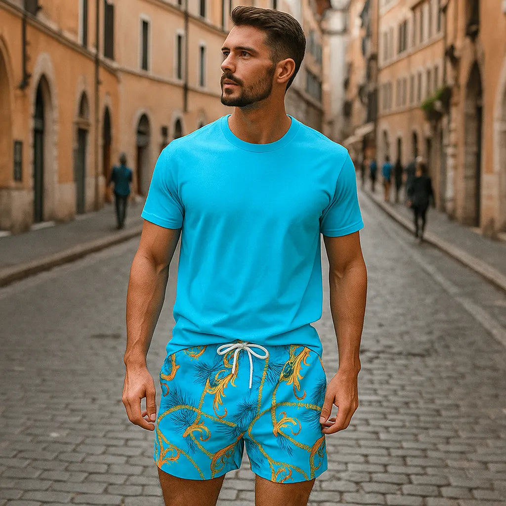 Cyc-hawaiianische Shorts