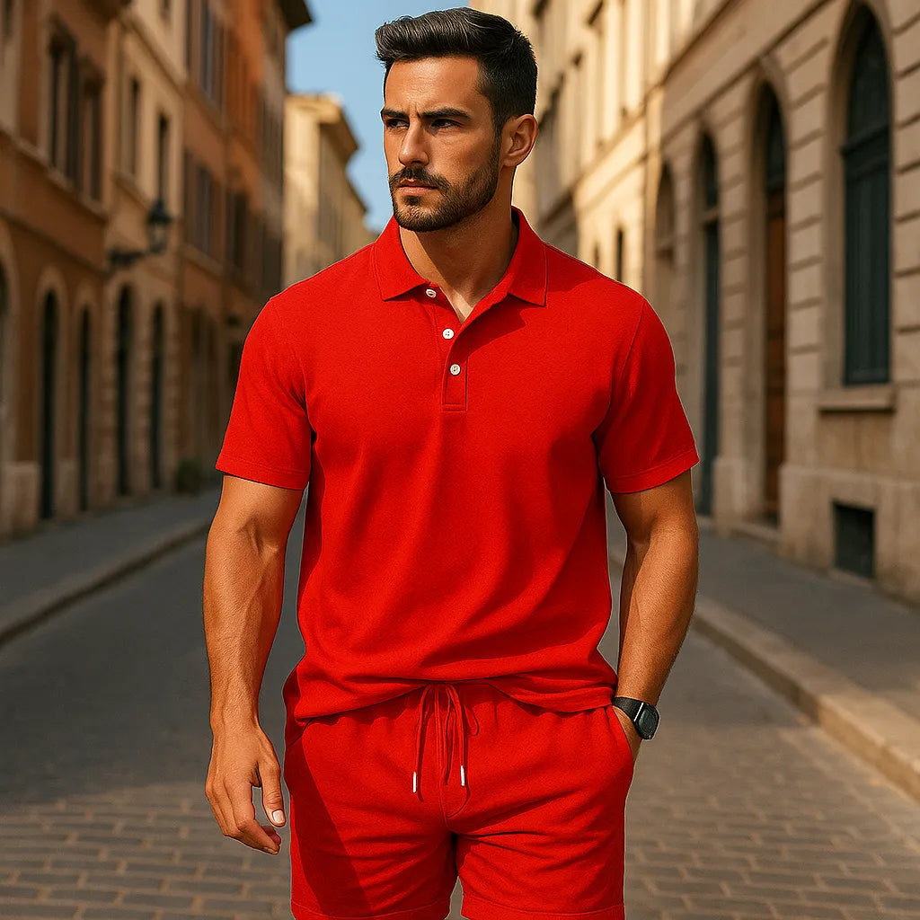 Cyc-Polo und Shorts Set