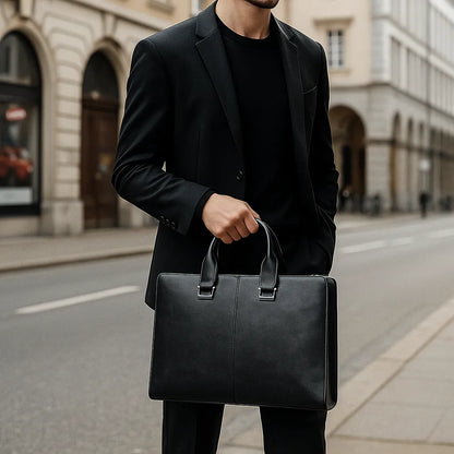 Cyc-Leder-Aktentasche